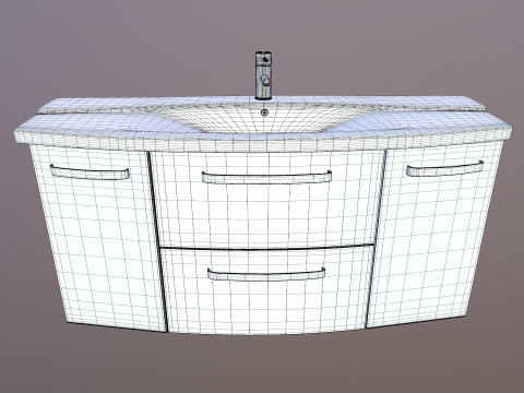 Washbasin bathroom sink 3D Model