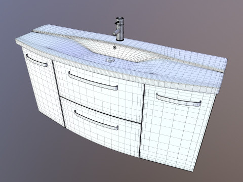Washbasin bathroom sink 3D Model