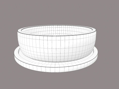 Indoor Plant Pot 3D Model