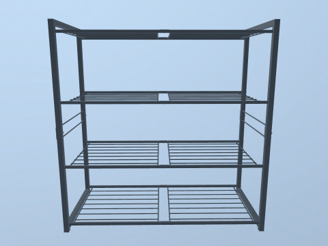 Metal Racks 3D Model