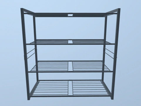 Metal Racks 3D Model