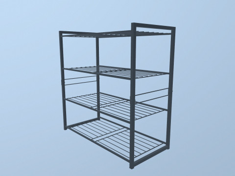 Metal Racks 3D Model