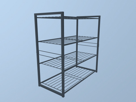 Metal Racks 3D Model