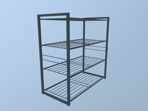 Metal Racks 3D Model