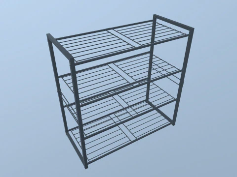 Metal Racks 3D Model