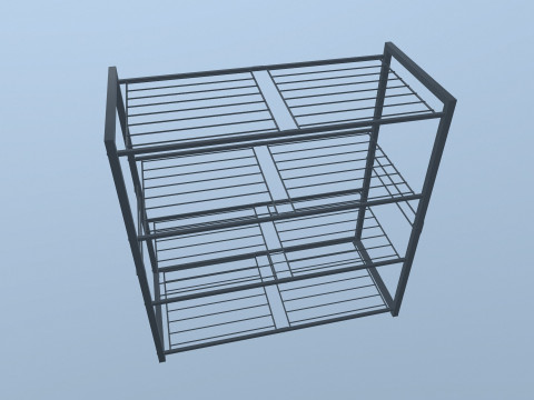 Metal Racks 3D Model