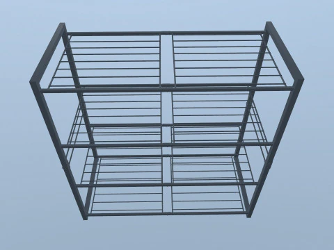 Metal Racks 3D Model