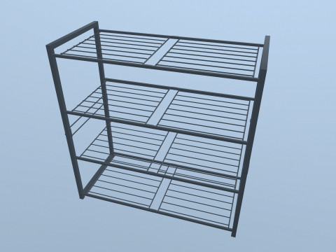 Metal Racks 3D Model