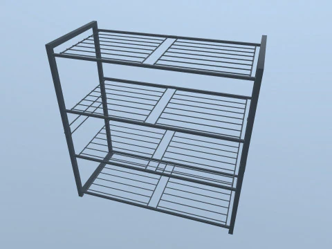 Metal Racks 3D Model