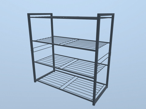 Metal Racks 3D Model