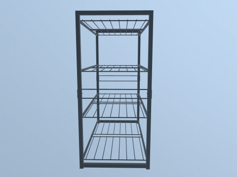 Metal Racks 3D Model