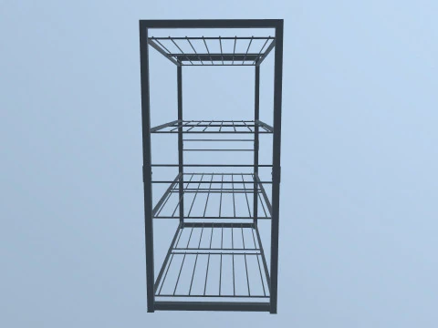 Metal Racks 3D Model