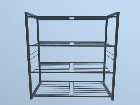 Metal Racks 3D Model