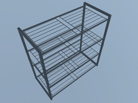 Metal Racks 3D Model