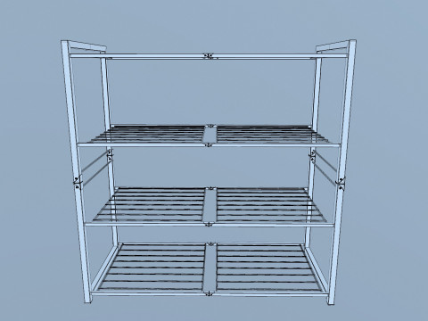 Metal Racks 3D Model