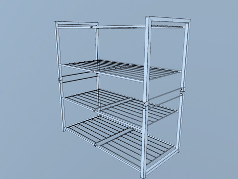 Metal Racks 3D Model