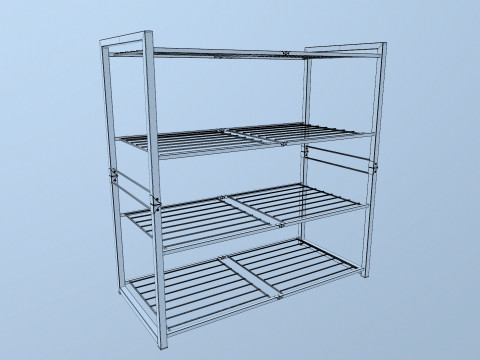 Metal Racks 3D Model