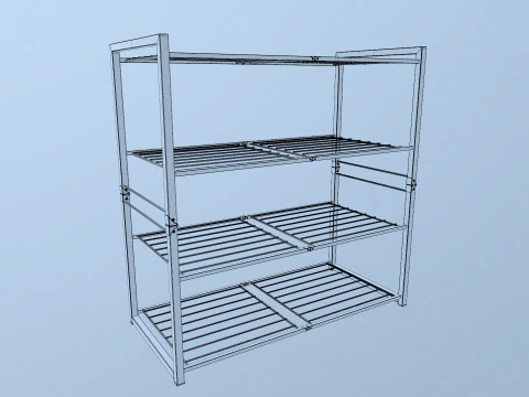 Metal Racks 3D Model
