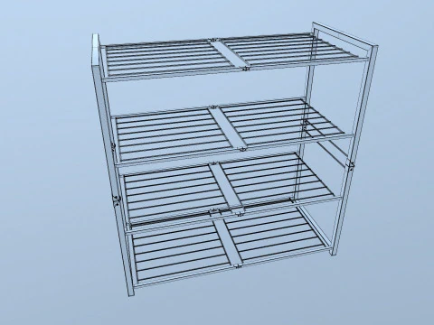 Metal Racks 3D Model