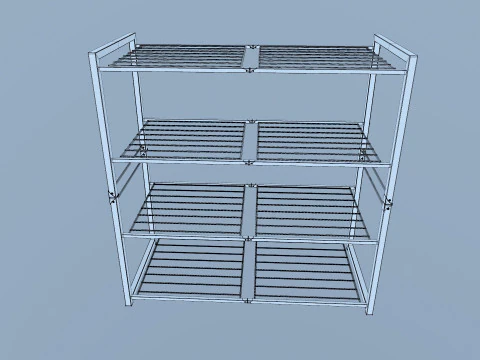 Metal Racks 3D Model