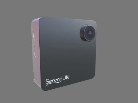C&aacute;mara port&aacute;til con clip Serene Life 1080P Modelo 3D