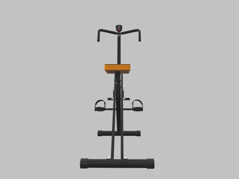 Upright Squat Machine Assist Row 3D Model
