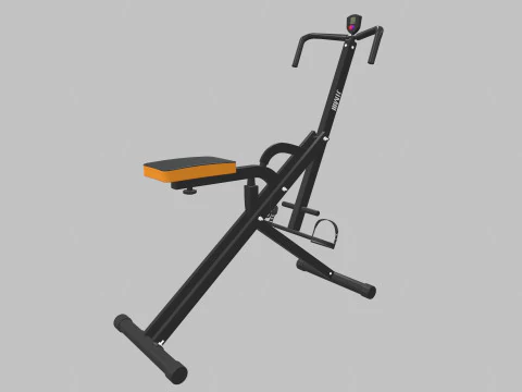 Upright Squat Machine Assist Row 3D Model