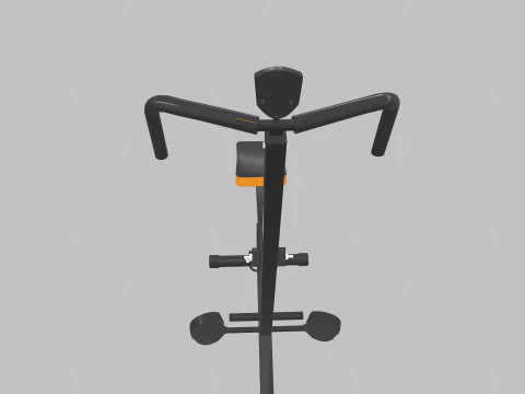 Upright Squat Machine Assist Row 3D Model