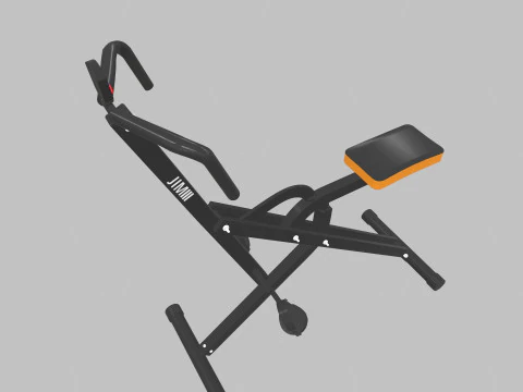 Upright Squat Machine Assist Row 3D Model