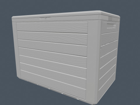 나무 상자 3D 모델