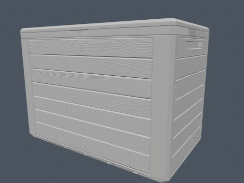 Wooden Box 3D Model