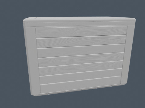 나무 상자 3D 모델