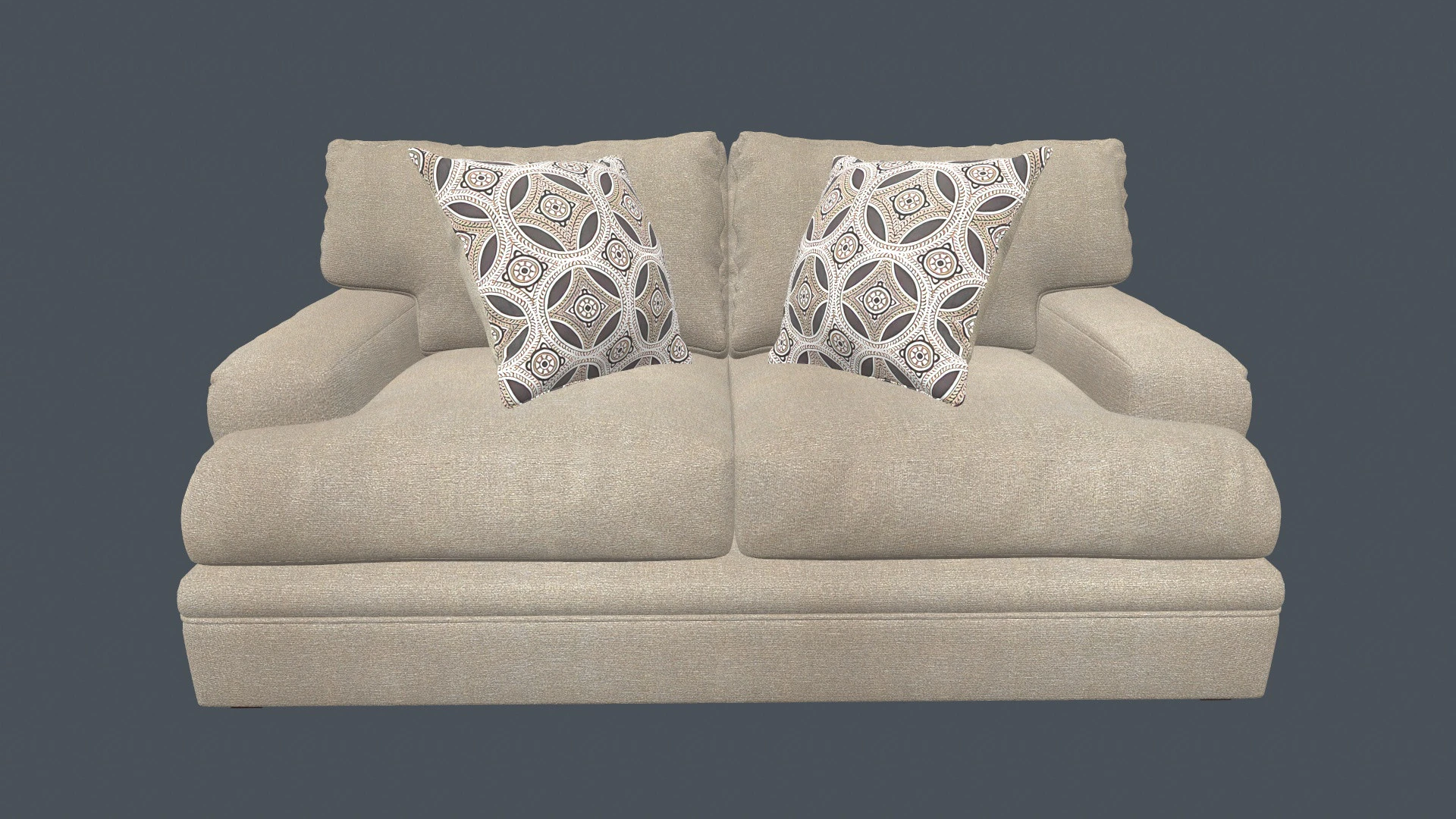 Signature Design Sofa 3D Model .c4d .max .obj .3ds .fbx .stl .blend 