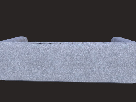 Tufted Upholstered Fabric Sofa 3D Model