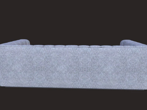 Tufted Upholstered Fabric Sofa 3D Model