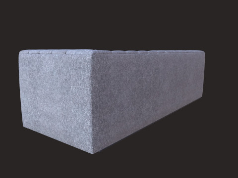 Tufted Upholstered Fabric Sofa 3D Model
