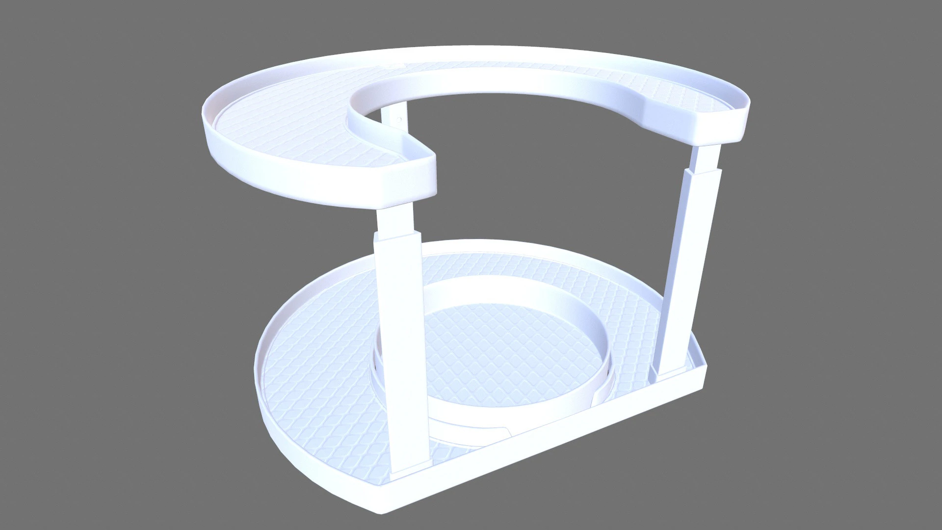 Racks Rotating Spice Holder Shelf 3D Model .c4d .max .obj .3ds .fbx .stl .blend 