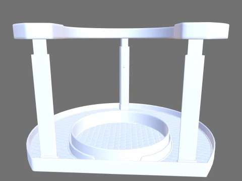 Racks Rotating Spice Holder Shelf 3D Model