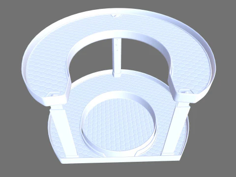 Racks Rotating Spice Holder Shelf 3D Model