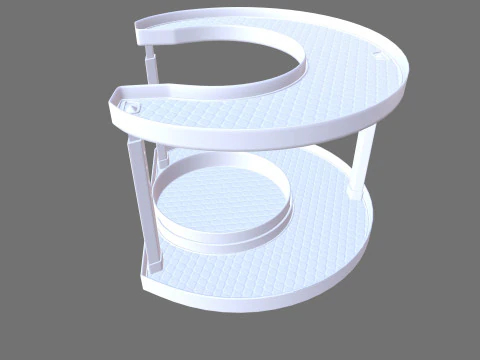 Racks Rotating Spice Holder Shelf 3D Model