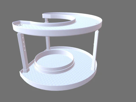 Racks Rotating Spice Holder Shelf 3D Model