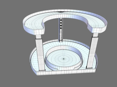Racks Rotating Spice Holder Shelf 3D Model