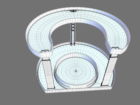 Racks Rotating Spice Holder Shelf 3D Model