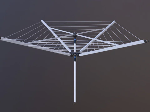 Rak Pengeringan Putar Model 3D