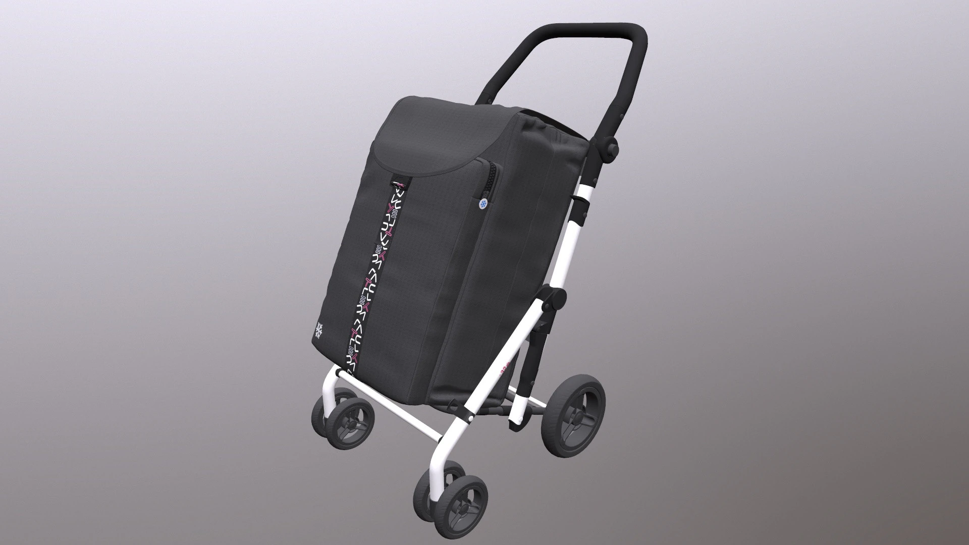 Shopping Trolley 3D Model .c4d .max .obj .3ds .fbx .stl .blend
