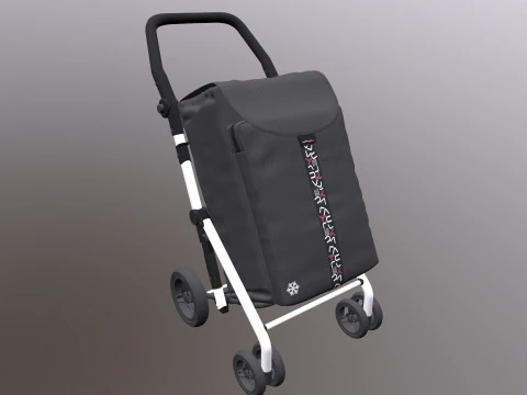 Shopping Trolley 3D Model