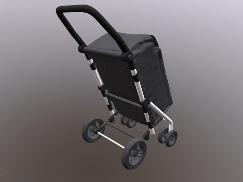 Shopping Trolley 3D Model