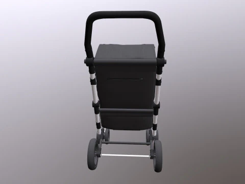 Shopping Trolley 3D Model