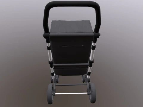 Shopping Trolley 3D Model