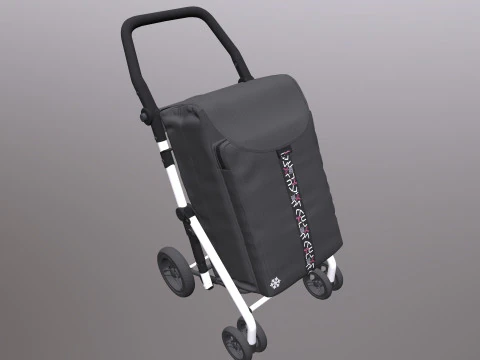Shopping Trolley 3D Model